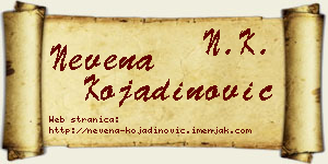 Nevena Kojadinović vizit kartica